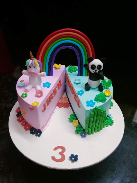 twins theme cake